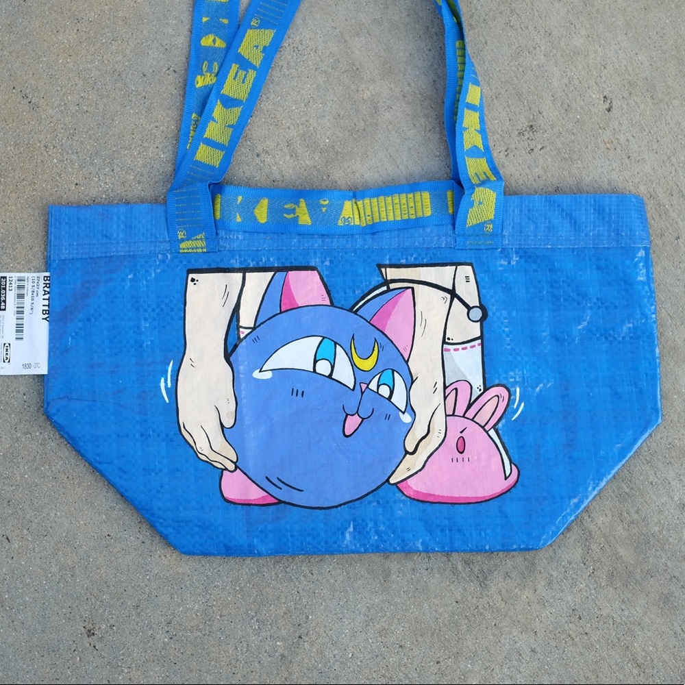 Small IKEA Bag with hand painted design